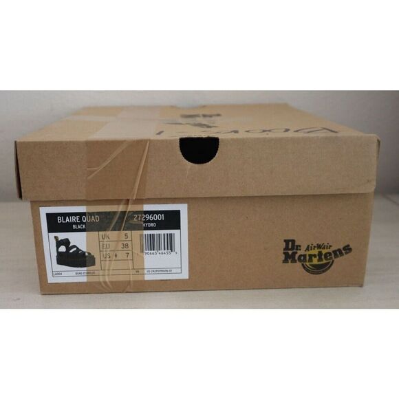 Dr. Martens Women's Sz 7M Black Blaire Quad Platform Gladiator Sandals - Picture 10 of 10